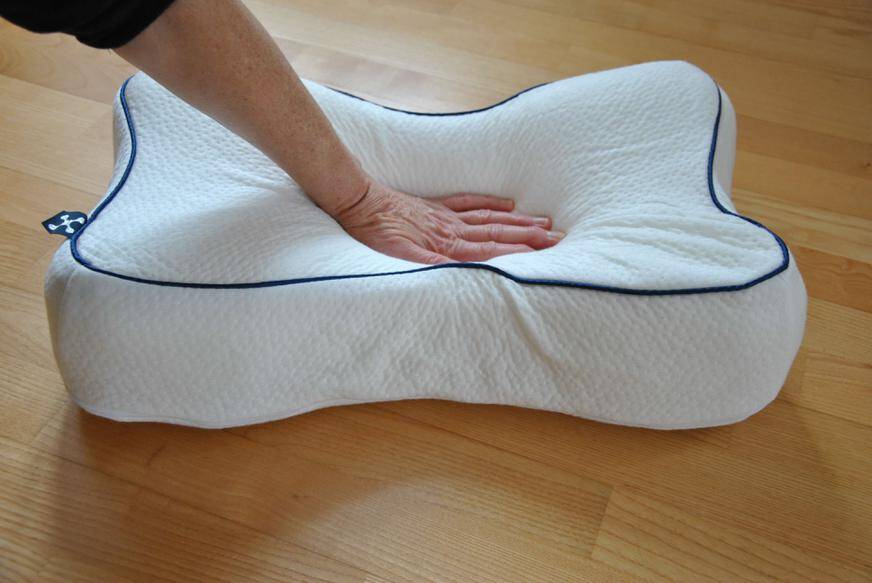Einsinktiefe beim smart Recovery Pillow in der Mitte
